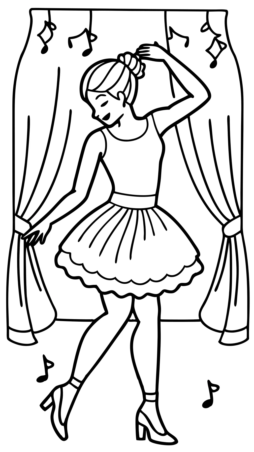 ballet coloring page